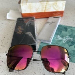 Brand New! Maui Jim Triton P546-14 Slate Grey Maui Sunrise Polarized Sunglasses